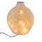 Stony Creek 7.5 Inch Holiday Bells Pre-Lit Glass Vase Christmas Lighted Glass Accent , Electric Plug In